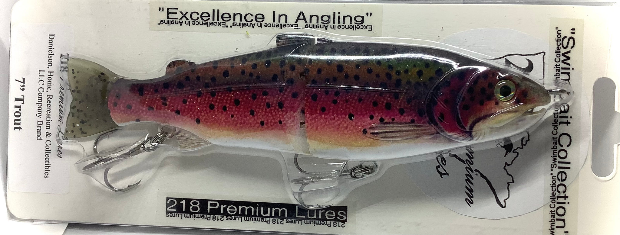 7” Rainbow Trout Style Rubber Tail Swimbait (735)