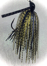 Load image into Gallery viewer, 3/8 oz. Gloss Black Real Fine Custom Lures Arkie Bass Jig