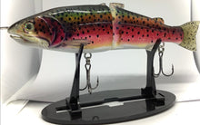 Load image into Gallery viewer, 7” Rainbow Trout Style Rubber Tail Swimbait (735)