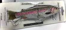 Load image into Gallery viewer, 7” Trout Style Rubber Tail Swimbait (734)