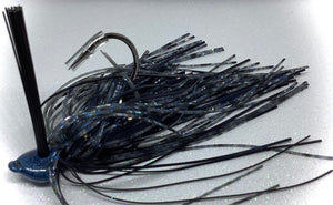 3/8 oz. Blue Double Trouble Real Fine Custom Lures Arkie Bass Jig